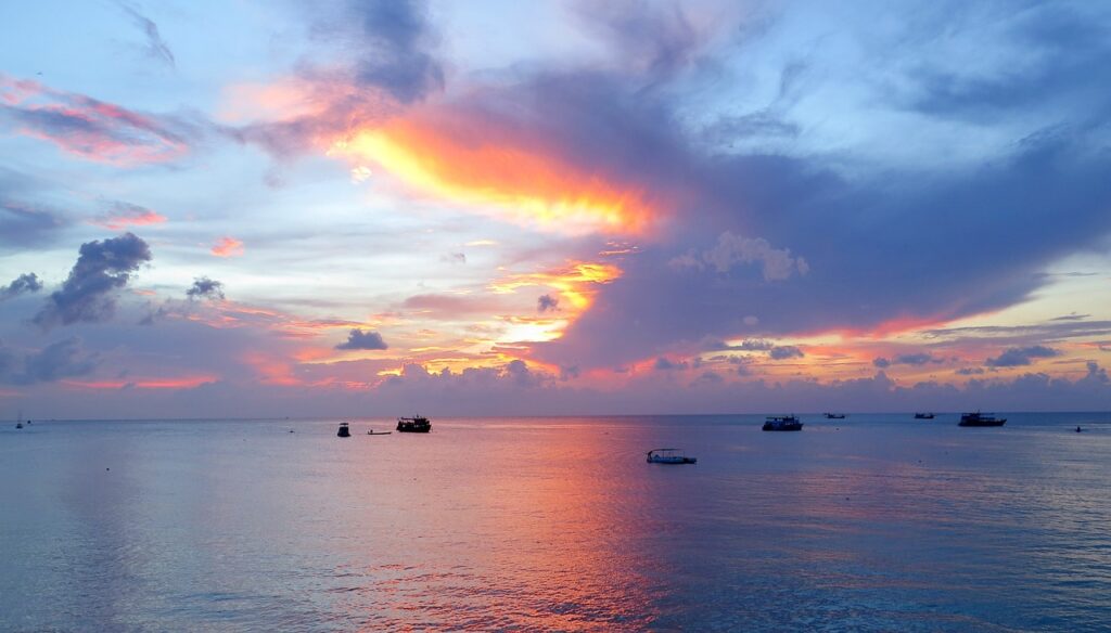 Koh Tao Adası Gün Batımı